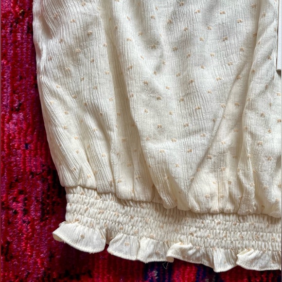 [Just In] Dance & Marvel Cream Blouse and White Pants NWT Size Large - Picture 5 of 8